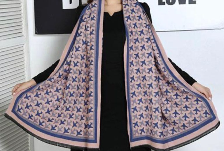 Airplane Wrap Around Scarf
